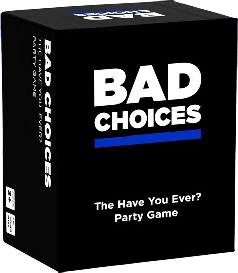 BAD CHOICES - The Have You Ever? Game : Amazon.com.au: Toys & Games