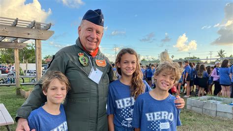 'Heroes Shine Bright' at Sea Park on 'Take a Vet to School Day'