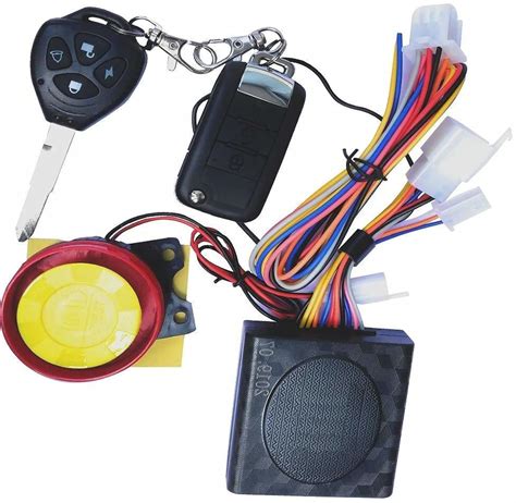 AKSMIT Motorcycle Bike Vehicle Anti-Theft Security Kit Alarm System ...