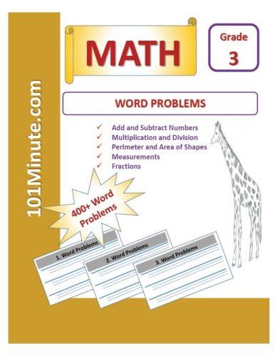 Buy Word Problems Grade 3 (101Minute.com Math Workbook): Math 400+ WORD ...