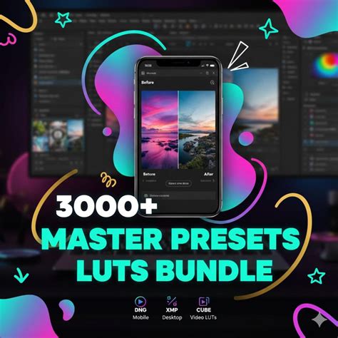 3000+ Master Presets & Luts Bundle | Lightroom DNG, XMP, Lrtemplate ...