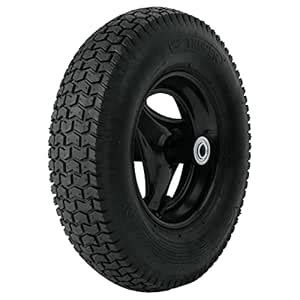 TRUPER RN Wheelbarrow Tires Knobby Pneumatic 16"x 4" (41x10cm) : Amazon ...