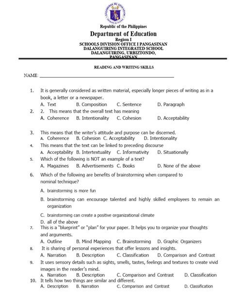 Image result for Pre-test Example