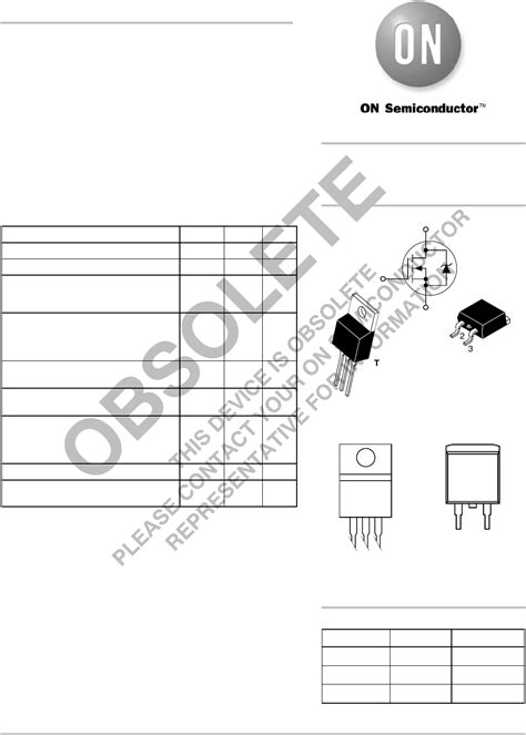 NTP27N06L, NTB27N06L Datasheet by ON Semiconductor | Digi-Key Electronics