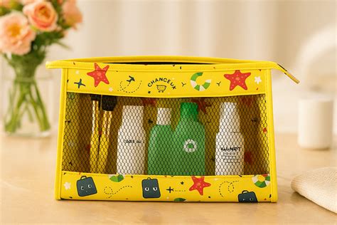 Chanceux Mesh Organizer Pouch – Travel, Makeup & Essentials Bag