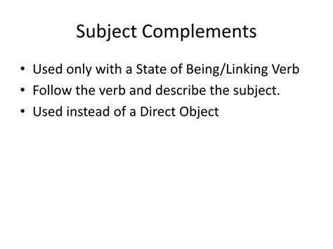 What Is a Subject Complement 的图像结果