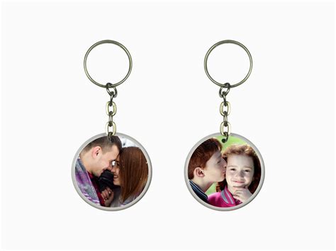 Acrylic Key Chain- Round Customized Photo keychains - Wisholize