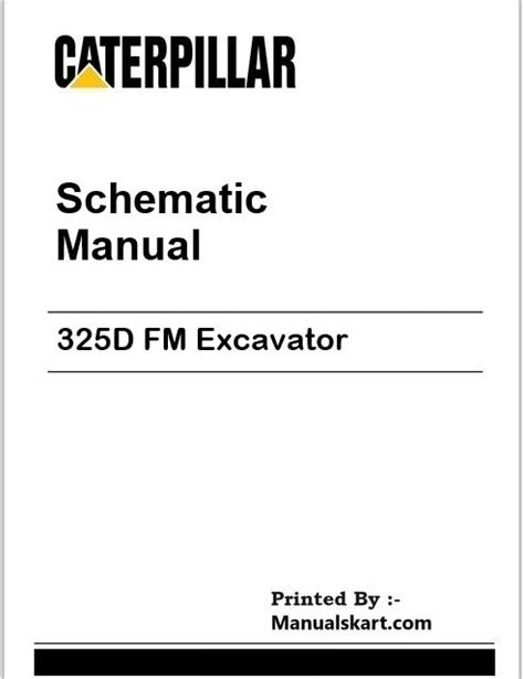 Caterpillar 325D FM Excavator Pdf Schematic Wiring Diagram Manual