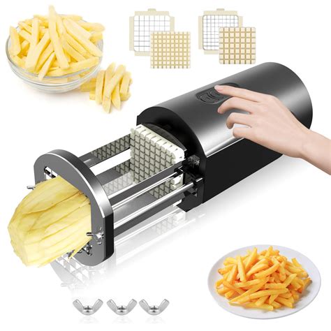 Demine Electric French Fry Cutter, French Fry Slicer for Potatoes ...
