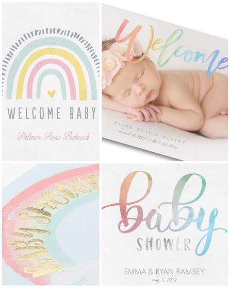 Rainbow Baby Announcement Template Free Web Check Out Our Rainbow Baby ...