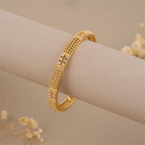 Gold-Toned Stone Studded Bangles BA 180 – URVASI LADIES NOVELTIES