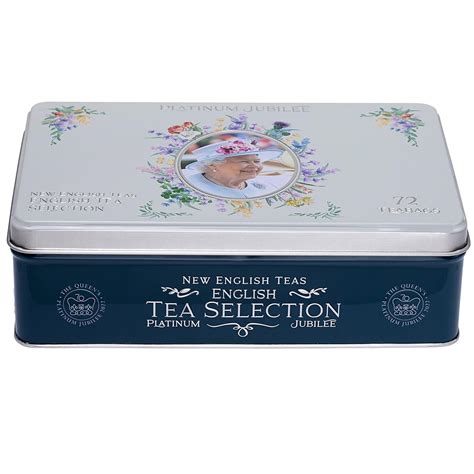 Buy Queen Elizabeth II Platinum Jubilee Commemorative Tea Tin with 72 ...
