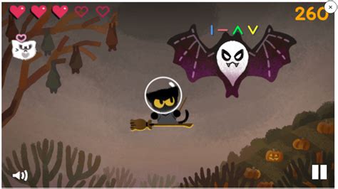 Halloween Google Doodle game has you fight ghosts as a cute, magical ...