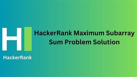 Image result for Maximum Subarray Sum Problem