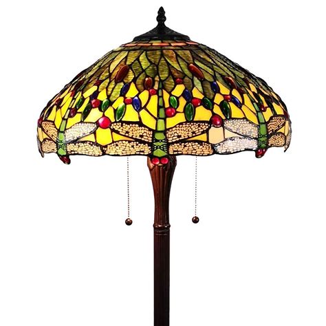 Tiffany Style 2 Light Dragonfly Floor Lamp - 62" Tall - Walmart.com