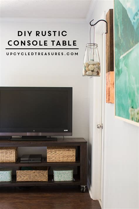 Image result for DIY Build a Rustic Narrow Console Table