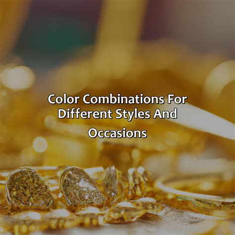 What Color Goes Good With Gold - colorscombo.com