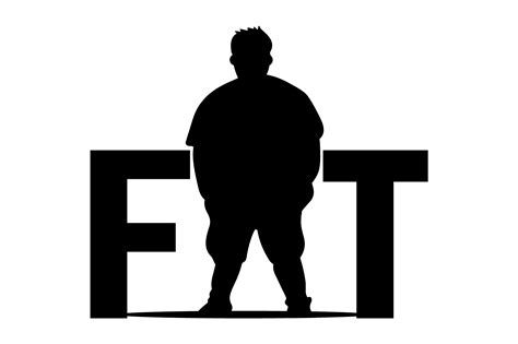 Fat Silhouette Vector Design Graphic by ui.sahirsulaiman · Creative Fabrica