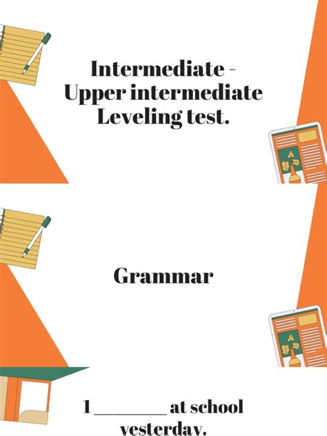 Image result for Upper Intermediate English Level Test