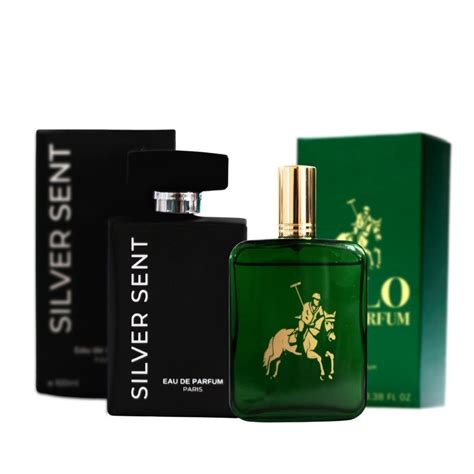 KIT Perfume Polo Green + Perfume Silver Sent | Shopee Brasil