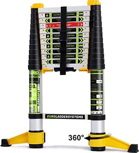 EuroLadderSystems Euro lean safe Lion Ladder telescopic ladder 3.8m ...