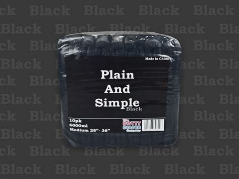 Plain and Simple Black 6000ml