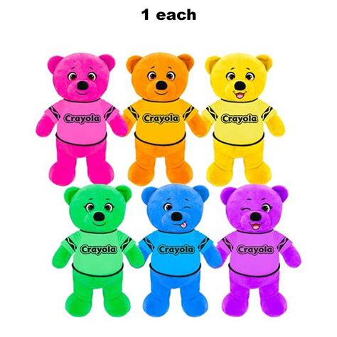 Plush Crayola Bear Assorted Colors Soft Plush, Count: 1 Each | Michaels