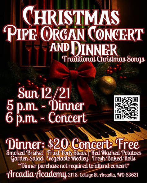 2nd Annual Christmas Pipe Organ Concert, 211 South College Street ...