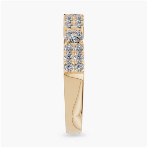 Celestial Harmony Dual Row Diamond Ring | Prismara
