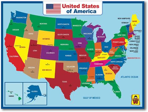 U.S. States Map Kids 的图像结果