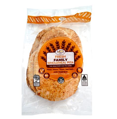 Wholemeal Family Pita – MEB Foods