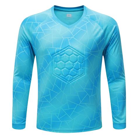 YONGHS Youth Boys Football Goalkeeper Shirts Padded Long Sleeve Soccer ...
