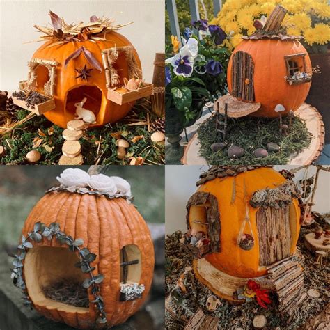 Pumpkin fairy house – Artofit
