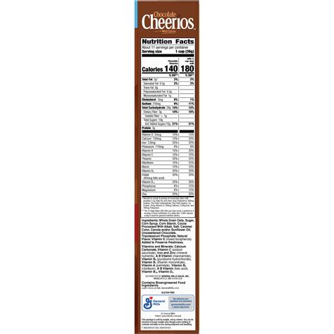 Cheerios Nutrition Facts Label | Besto Blog