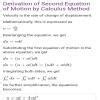 Q.No. 4 Write all the three equations of Motion. What is the meaning of ...