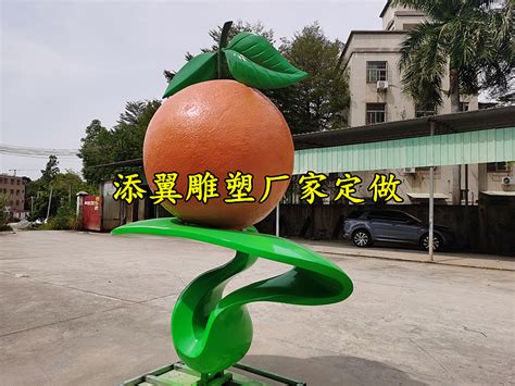 江西建设“世界橙乡”大型玻璃钢脐橙景观小品雕塑水果_美陈艺术雕塑-站酷ZCOOL