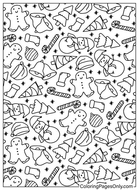 20+ Christmas Pattern Coloring Pages - Free Printable PDF & Online Coloring