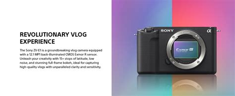 Buy Sony Alpha ZV-E1L Full-Frame Interchangeable-Lens Mirrorless vlog ...