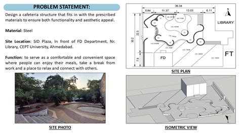 CAFETERIA DESIGN USING STEEL | CEPT - Portfolio