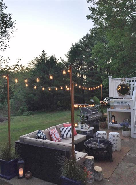 DIY Outdoor Light Poles - City Farmhouse by Jennifer O'Brien
