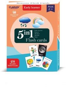 Clapjoy Reusable Seasons Flash Cards for Kids for age 2 years and above ...