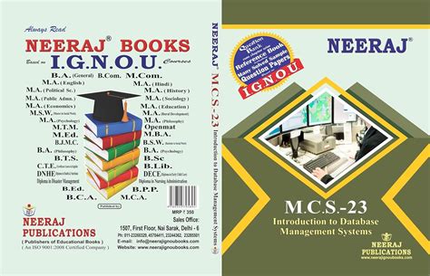 Buy MCS-23, Introduction to Database Management Systems Book Online at ...