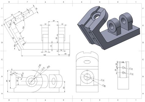 Image result for SolidWorks Engine Drawing Exercise