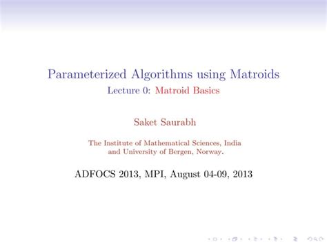 Image result for Matroid Introduction