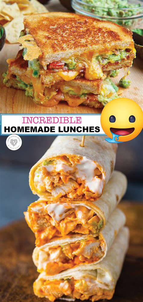 INCREDIBLE Homemade Lunch Recipe Ideas to Try!