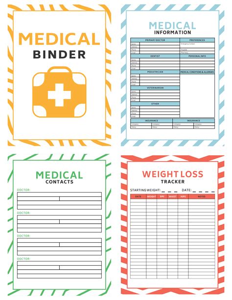 Medical Binder Printables Free