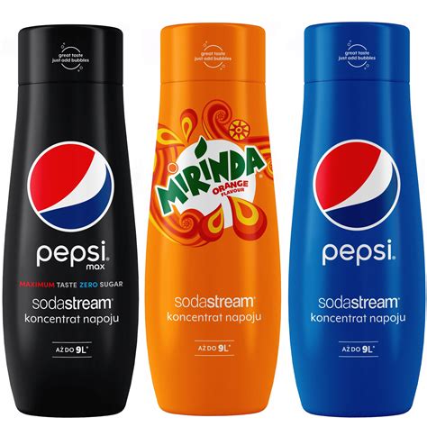 SODASTREAM Koncentraty PEPSI + PEPSI MAX + MIRINDA 12571351950 - Allegro.pl
