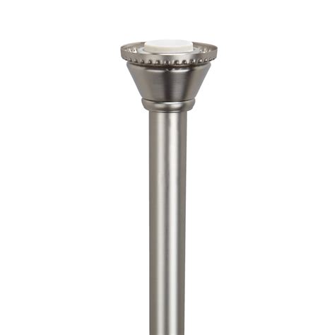 Bath Bliss 42-in to 72-in Satin Tension Single Straight Adjustable ...