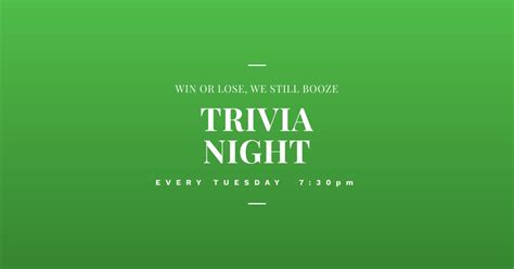 Trivia Night, 514 1st St N, Jacksonville Beach, FL, United States ...