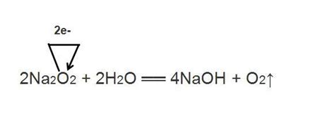 过氧化纳和水反应的方程式,并用单线桥表示_百度知道